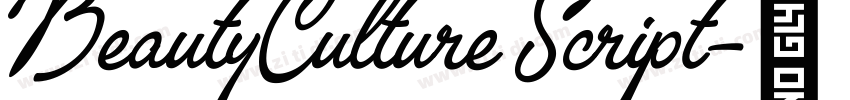 BeautyCulture Script字体转换 BeautyCulture Script字体转换